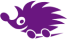 Logo Igel lila