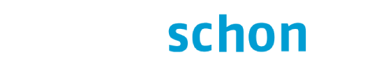 Logo binschonda mit Igel und blauem Text in der Mitte